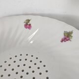 Strawberry dish porcelain drainer