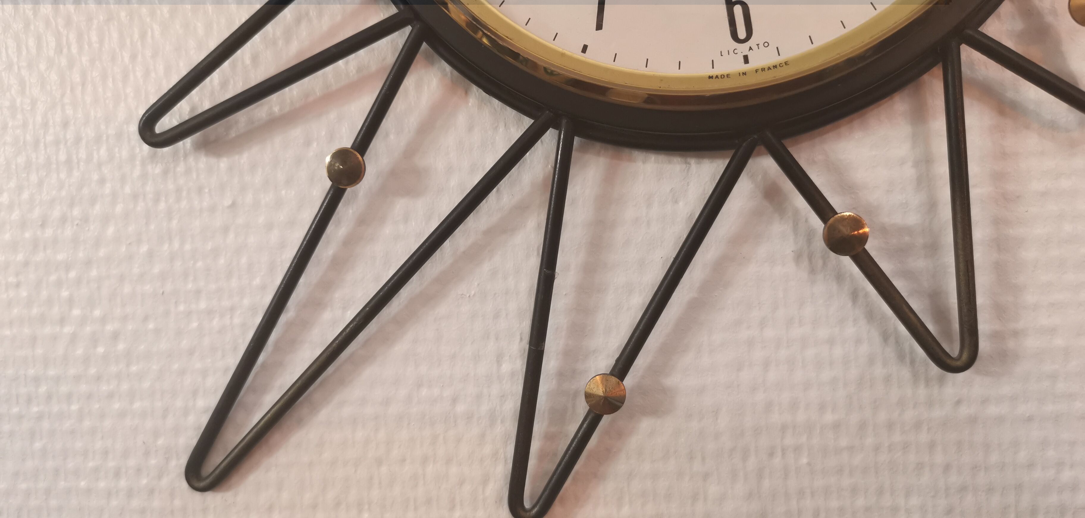 Vedette wall clock France 1950