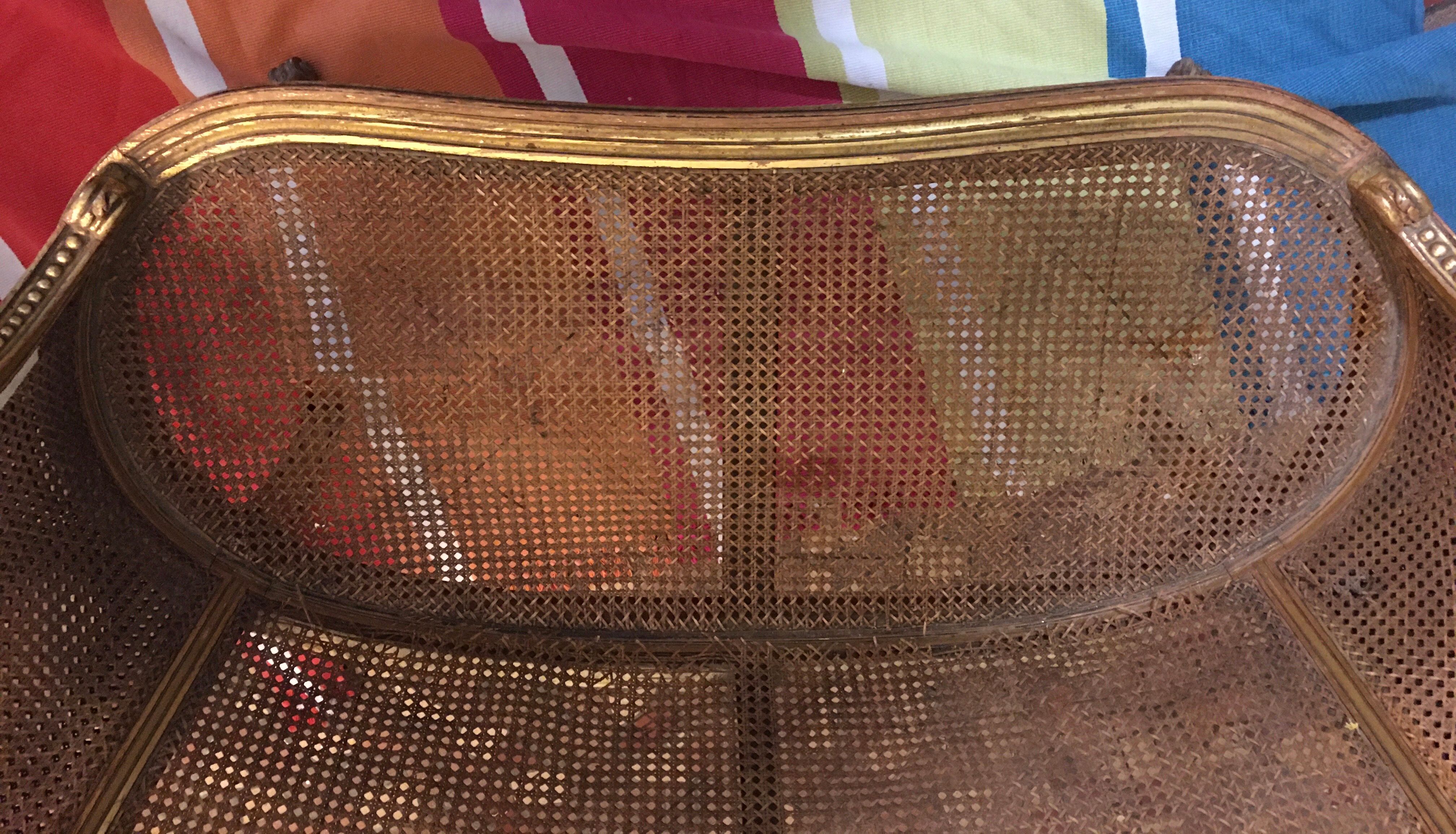 bench basket louis XVI style 20 eme