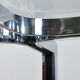 Sculpted Chrome Base Coffee Table with Glass Top