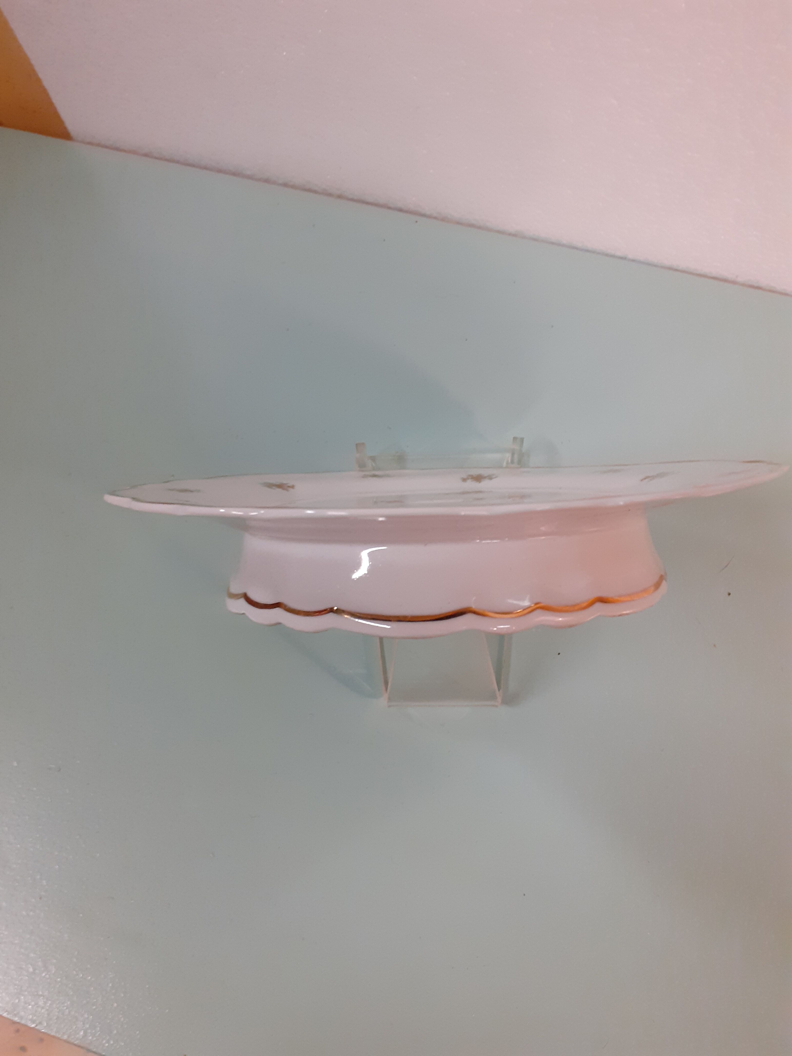 Limoges salmon and cie porcelain tray compotier