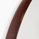 Thomas Poss Eferfolger wall mirror in rosewood triangular Denmark 1960