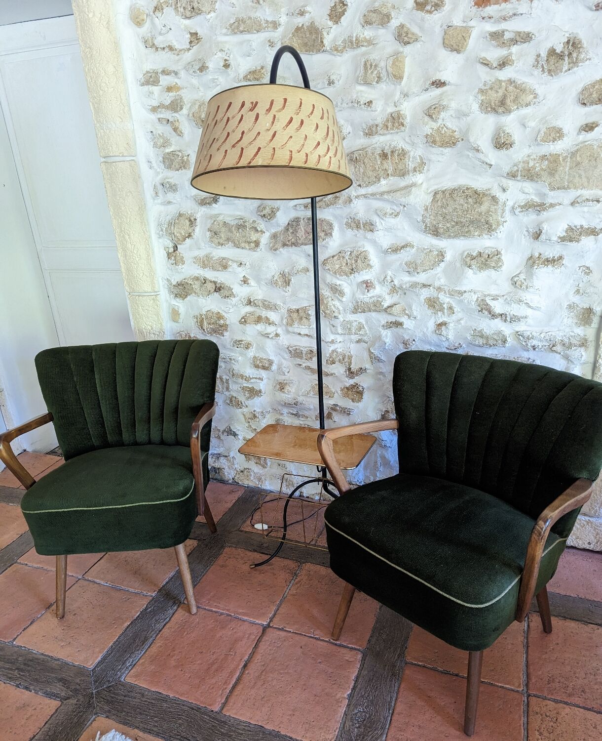 Pair of coktail armchairs
