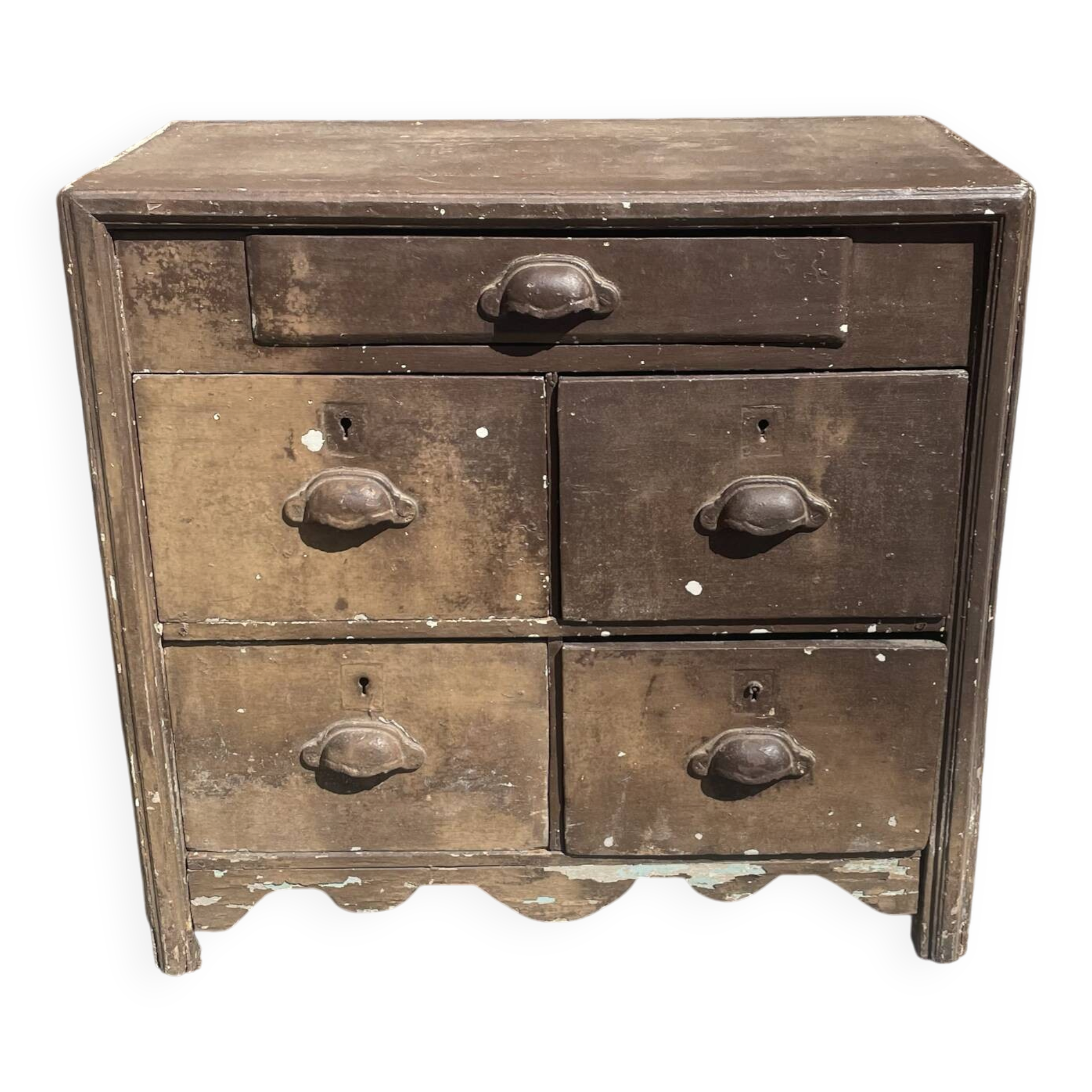 cabinet d'écriture commode ancien en bois