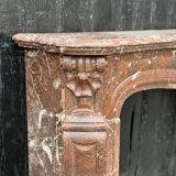 Louis XV Style Fireplace In Rance Marble, Circa 1880