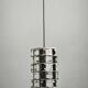 Mid-Century Czech Chrome Geometric Pendant Light, 1960s