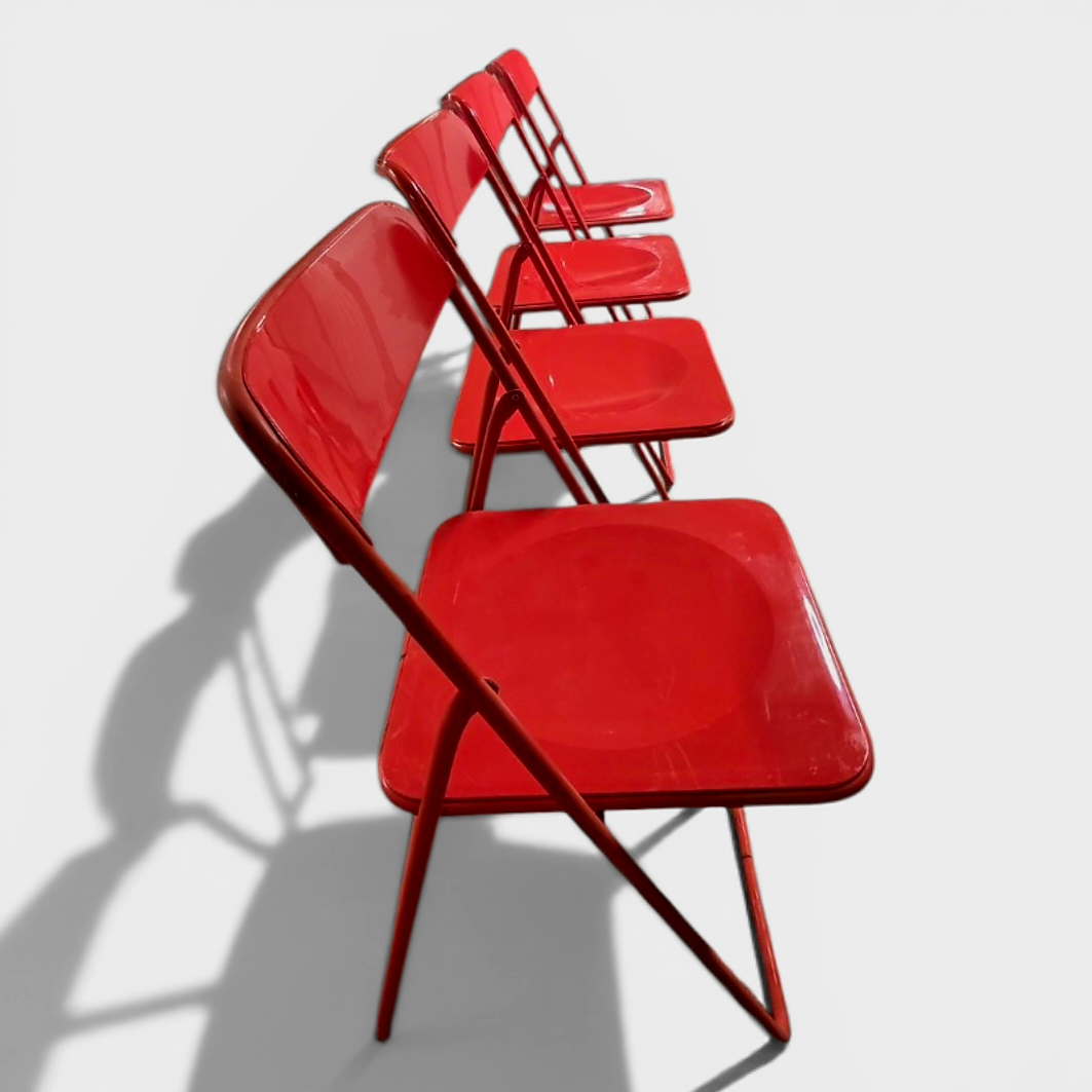 Lot de 4 chaises pliantes IKEA vintage – Circa 1970