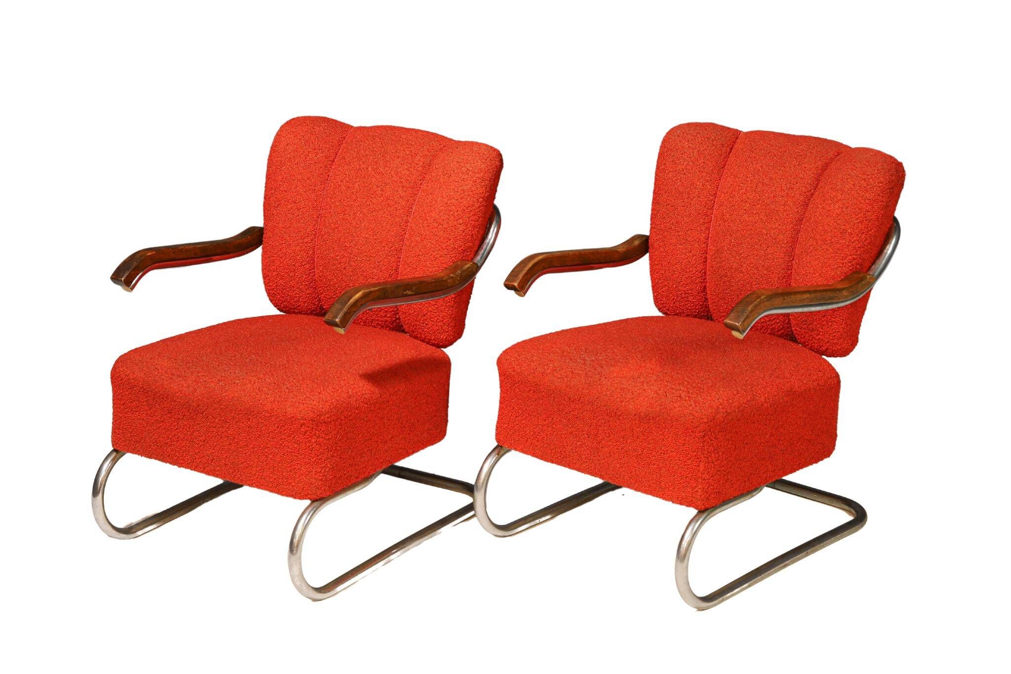 Pair of Bauhaus cantilever armchairs | Thonet, 1930s
