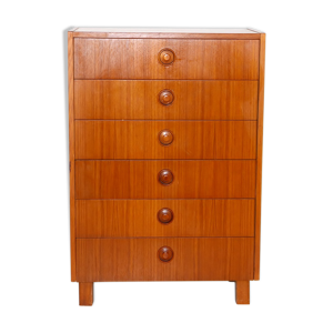 commode tallboy en teck,