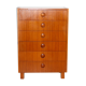 Teak "tallboy" chest of drawers, Sweden, 1960