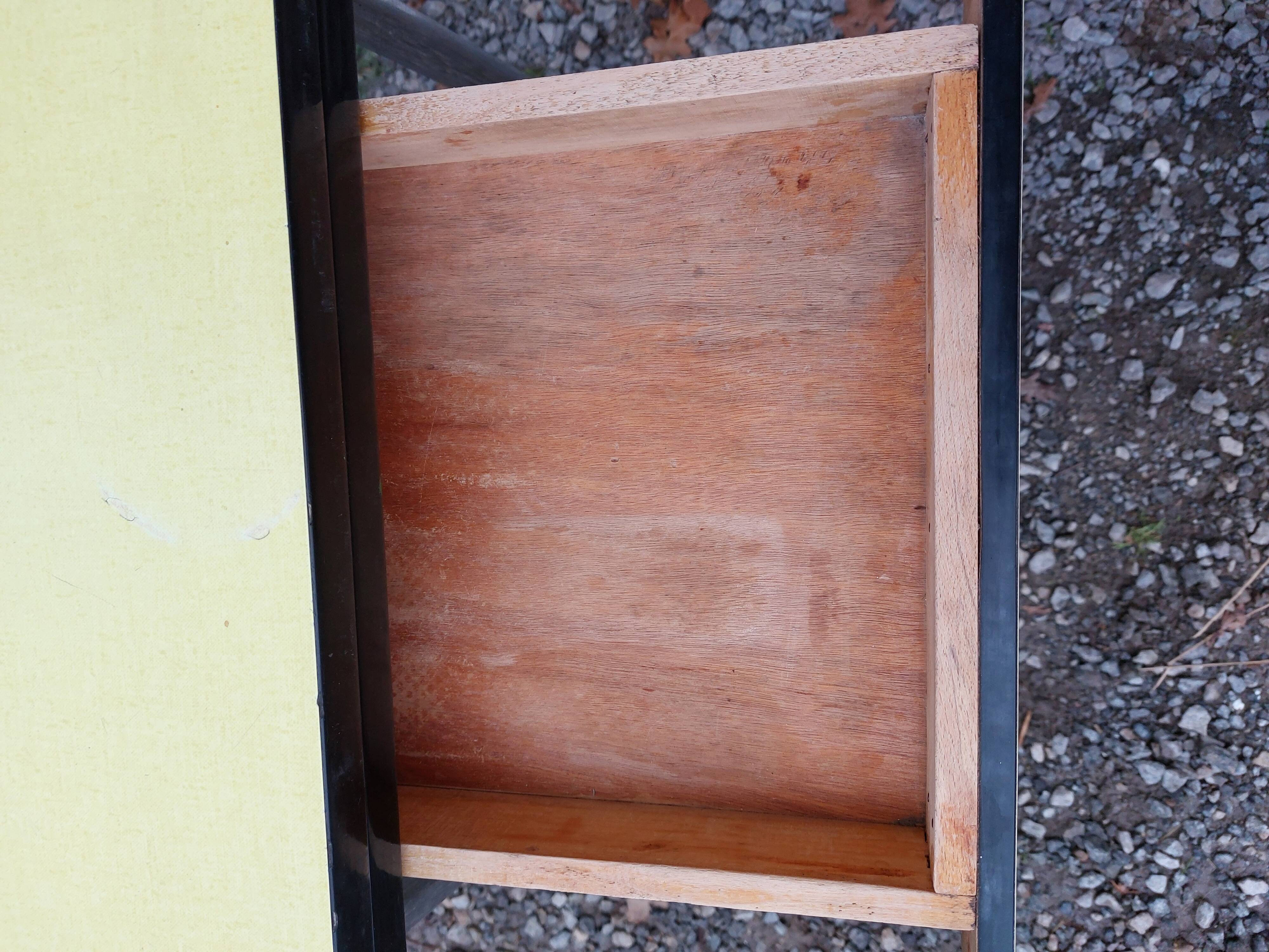 Yellow formica table