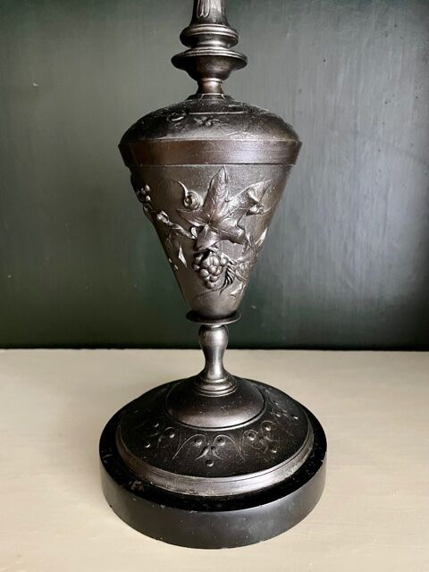 Cast iron candle holder Napoleon III