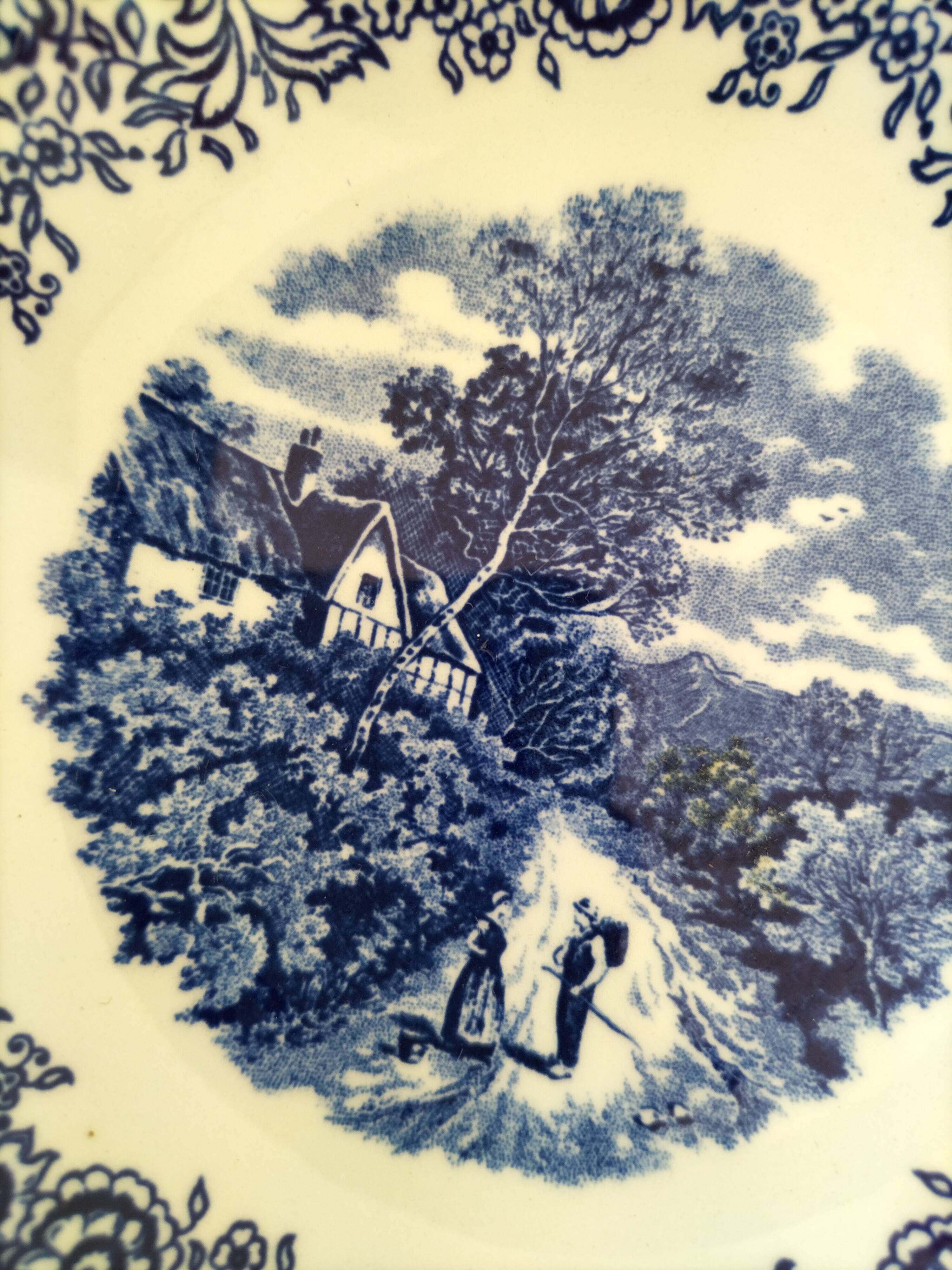 Mix & Match Blue Earthenware Brunch Set – Gien, England, Italy