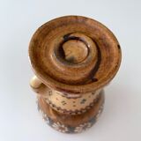 2 vintage ceramic candle holders, woman candle holder, country style, retro candle holder