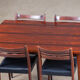 Table extensible scandinave en palissandre