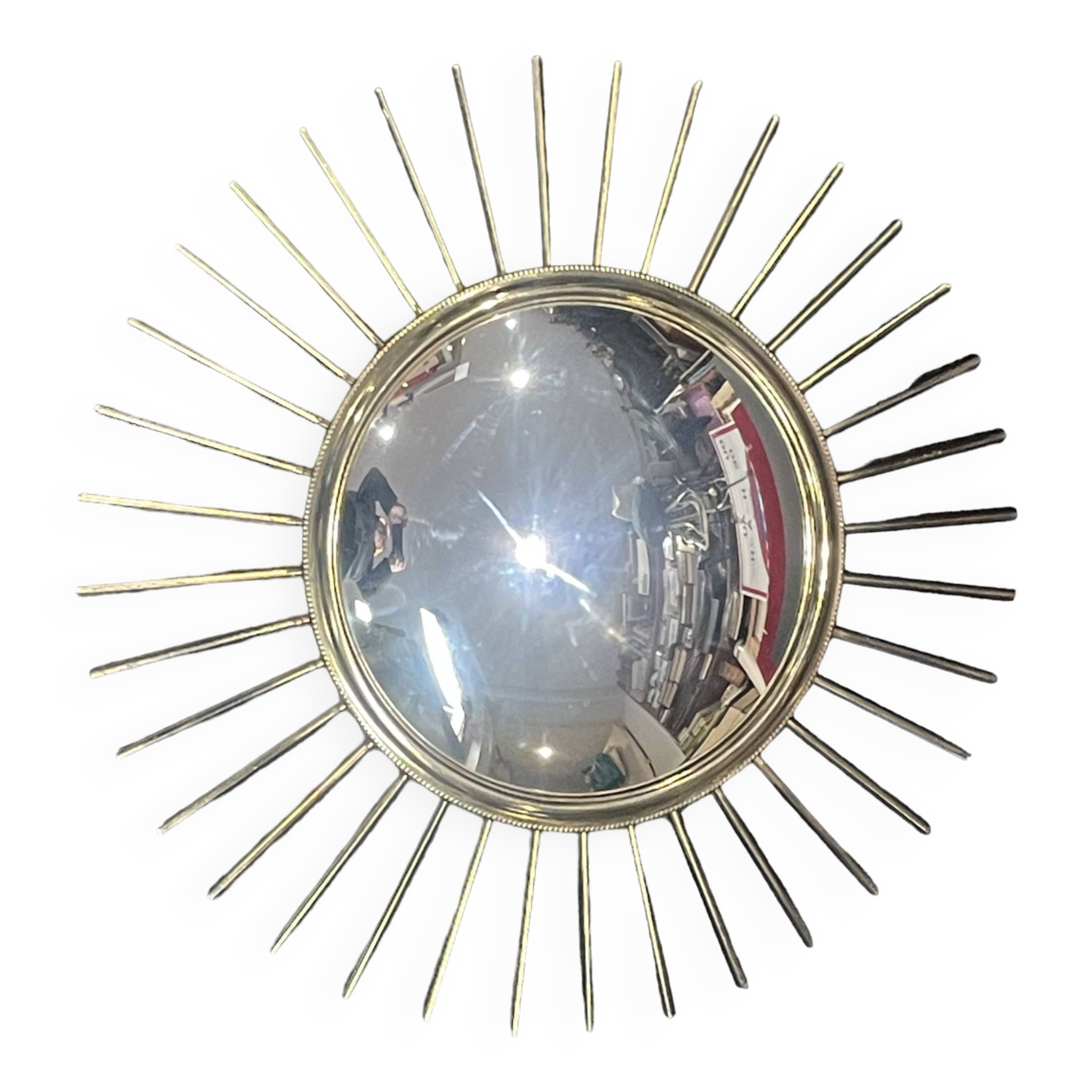old Witch's Eye Sun Mirror burnished brass