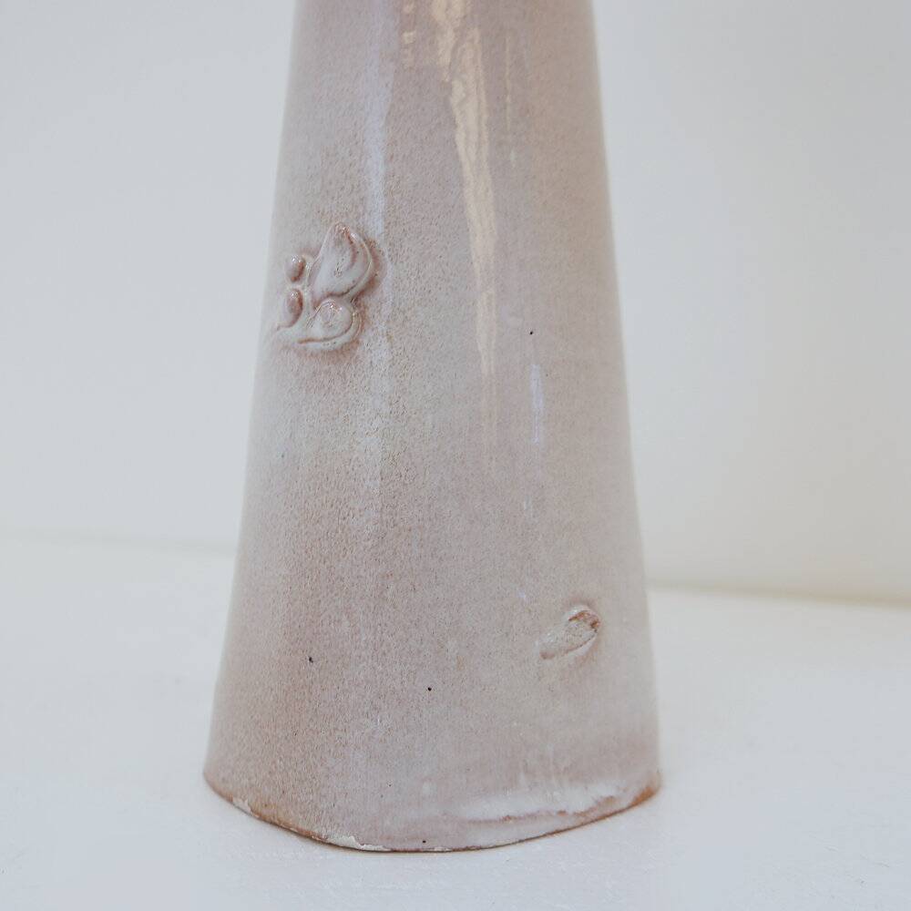 Ceramic sculpture of a female face - flower vase decoration