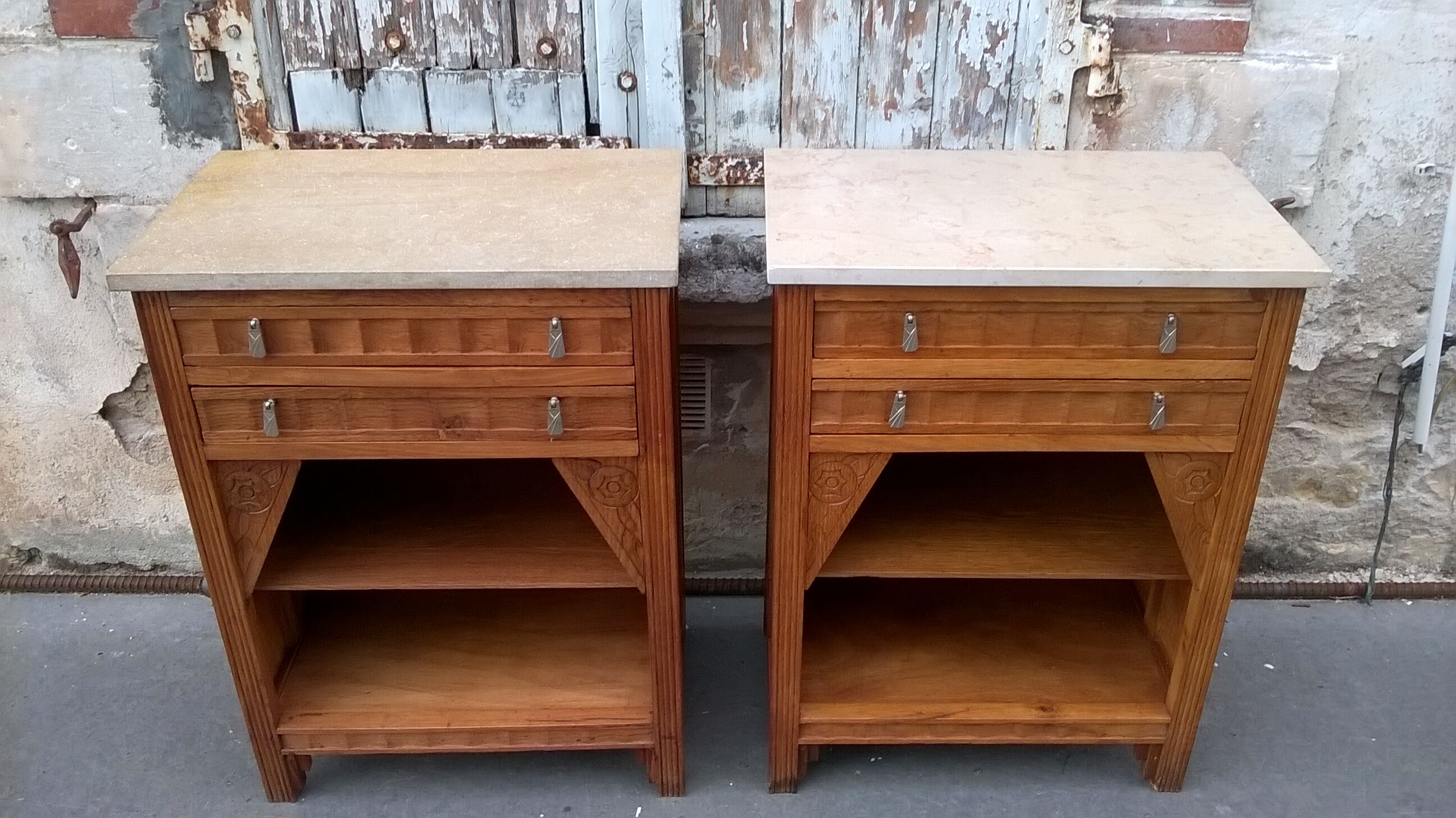 Art deco bedside pair
