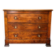 Commode de campagne ancienne en bois massif – XIXᵉ siècle – 3 tiroirs