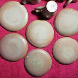 Set of 6 cups and under cups and teapot vered terracotta coffee