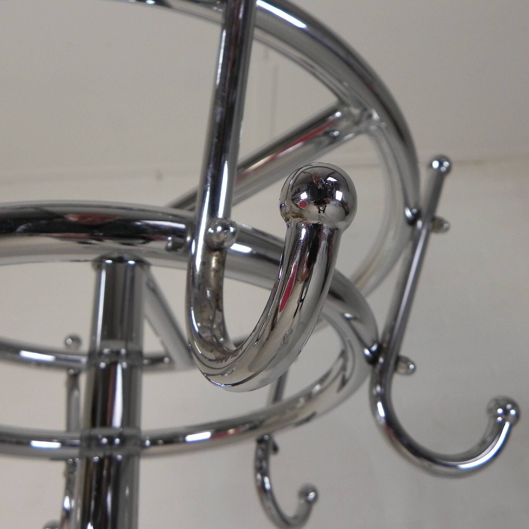 Freestanding Tubax coat rack with 6 double hooks, 1950s