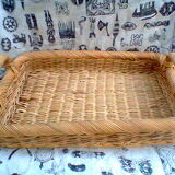 Vintage rattan tray