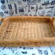 Vintage rattan tray