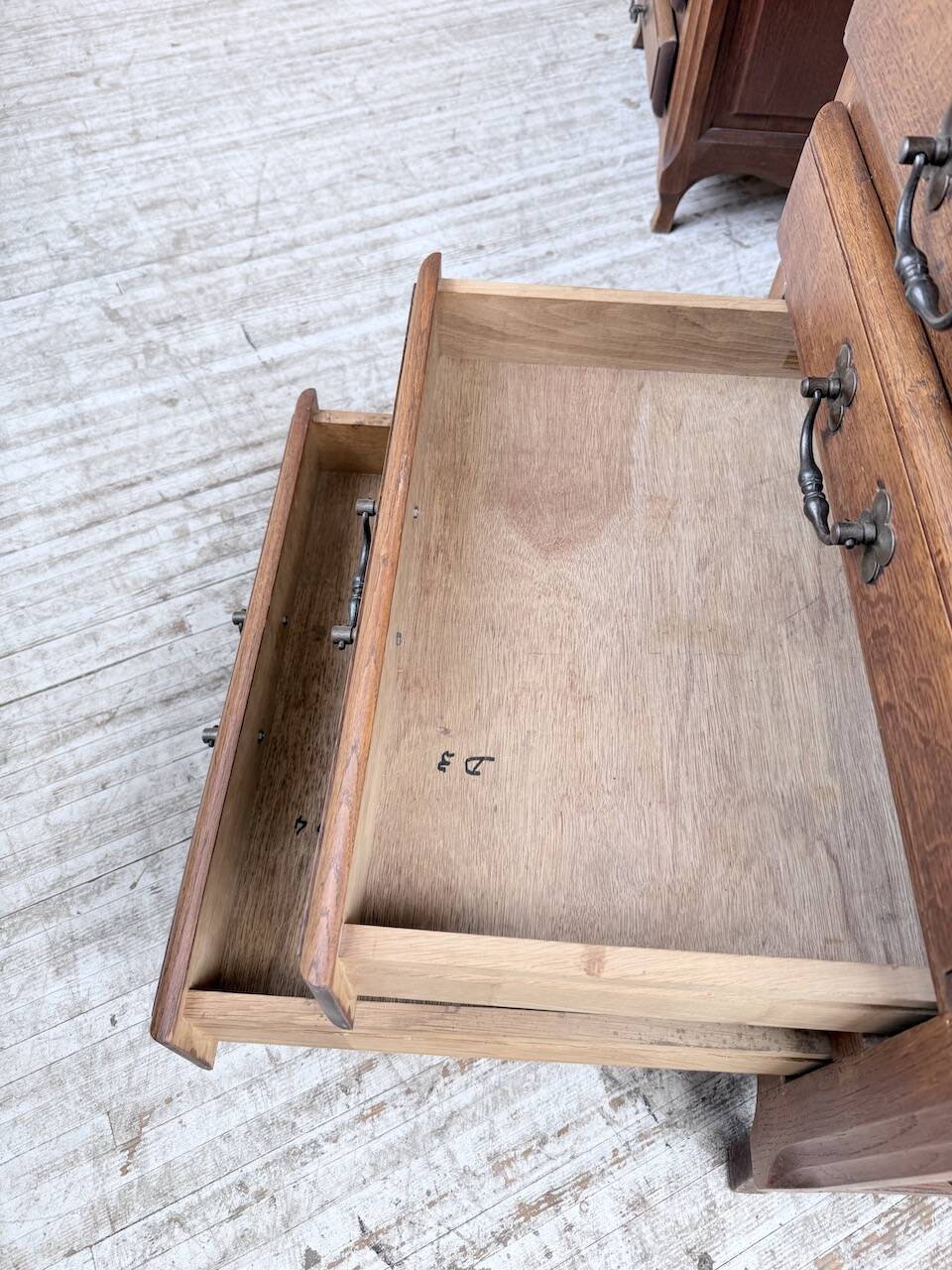 Oak desk or counter 1960