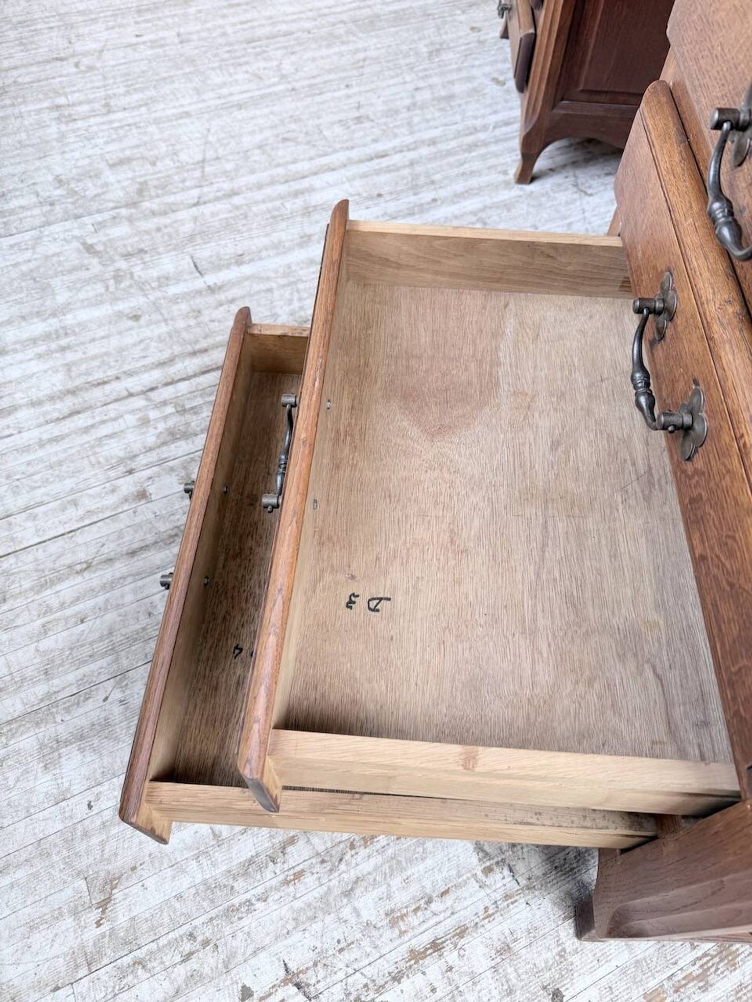 Oak desk or counter 1960