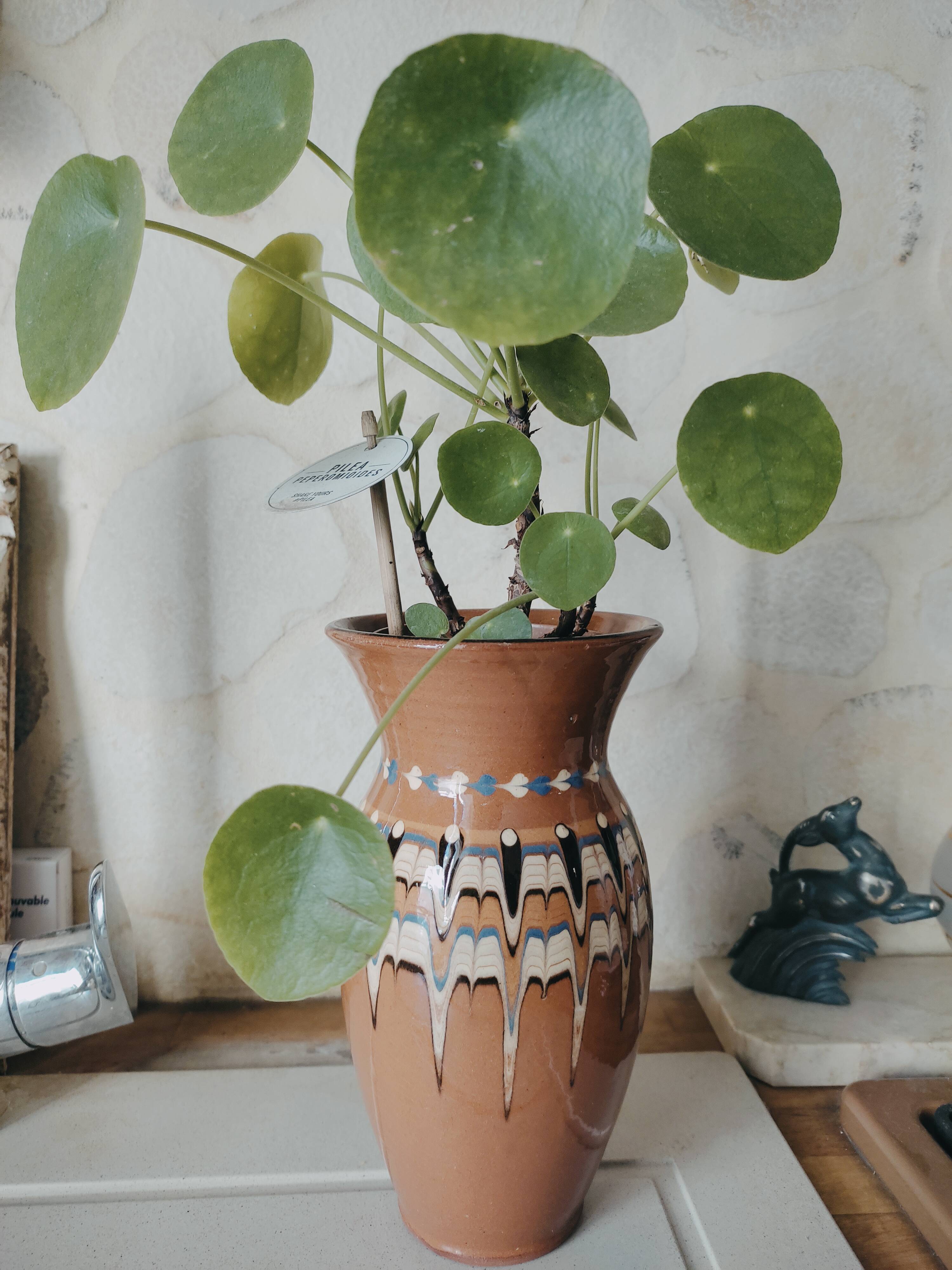 Vase bulgare en terre mêlée