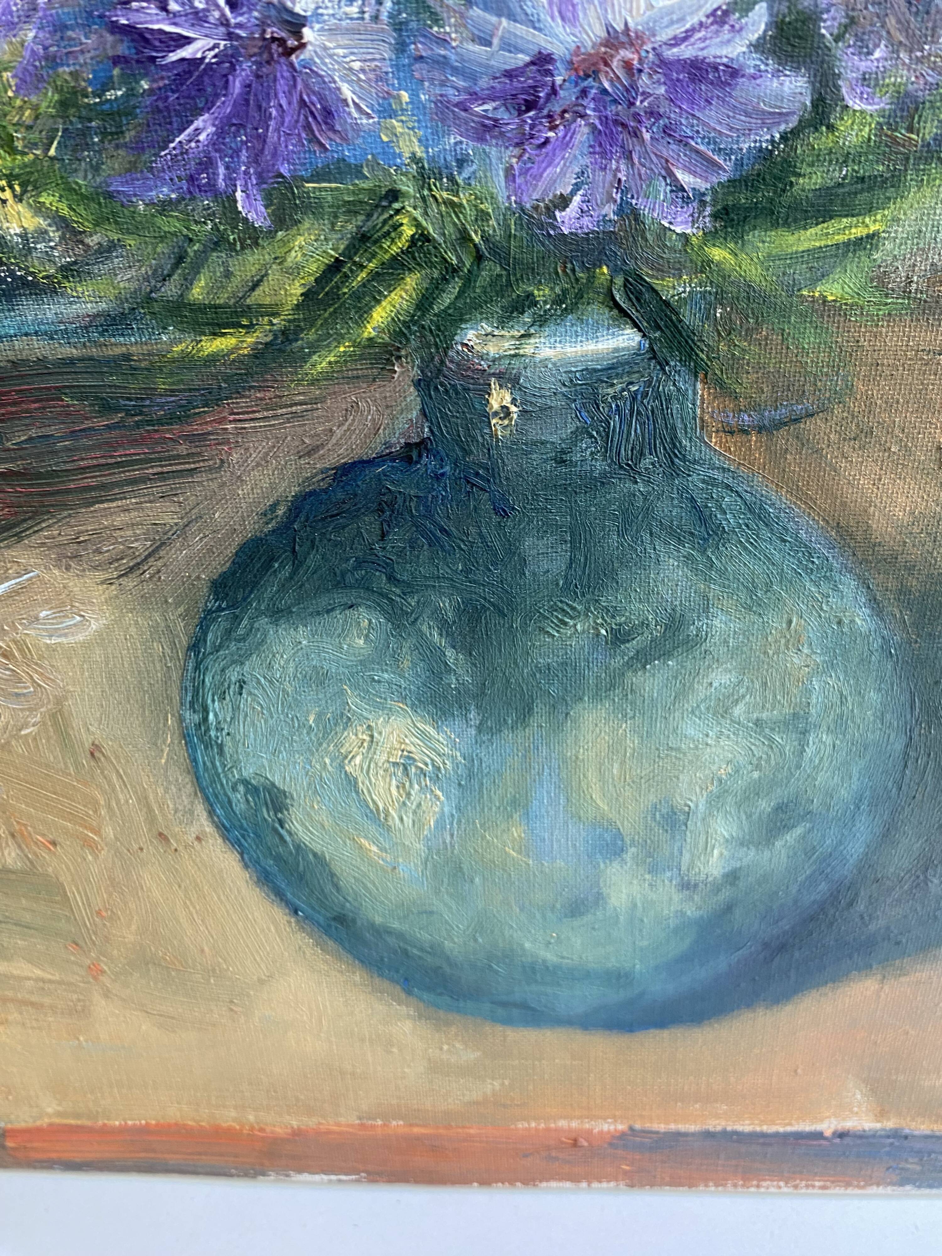 Oil on canvas still life "The Mimosa"