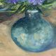 Oil on canvas still life "The Mimosa"