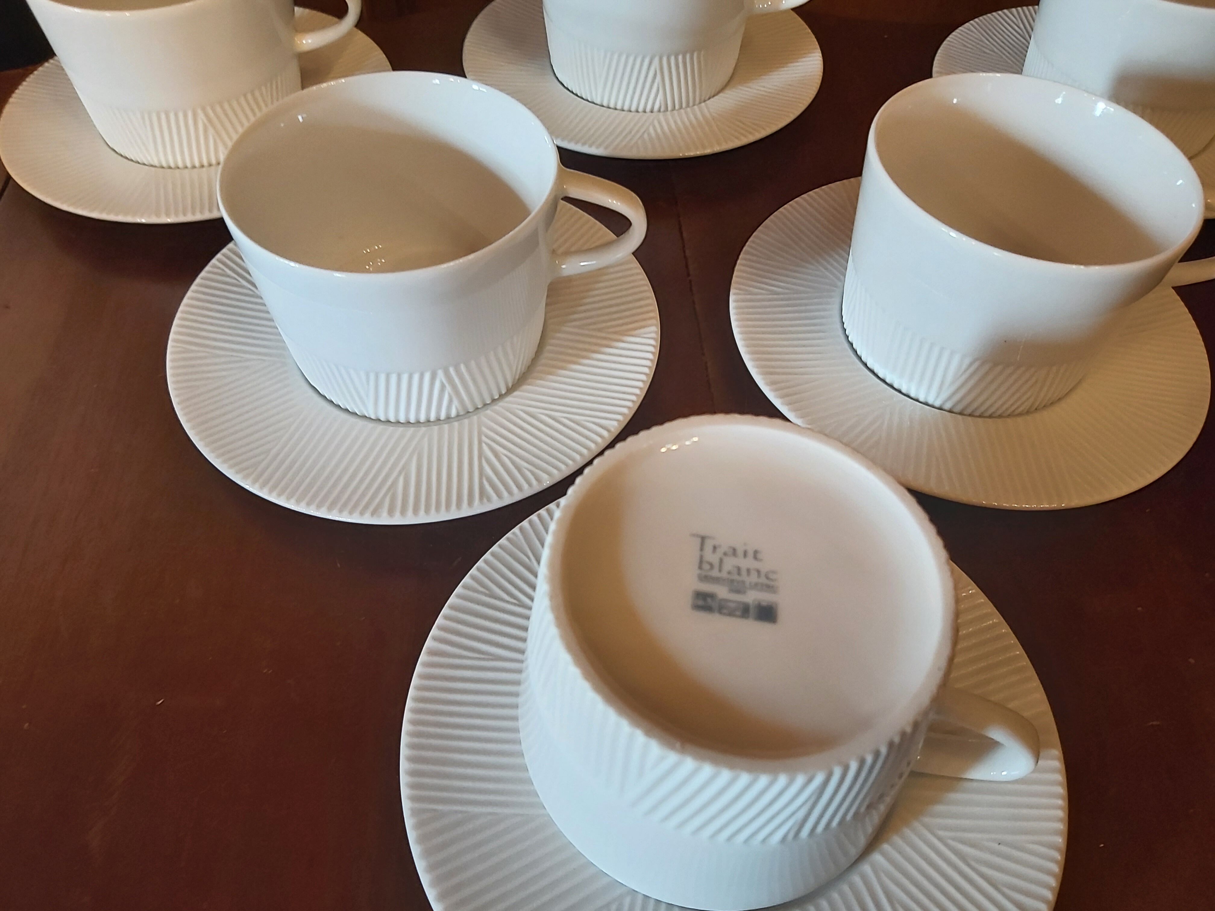 6 cups Geneviève Lethu Trait Blanc 2005