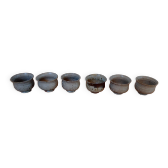 6 La Borne Digan stoneware bowls