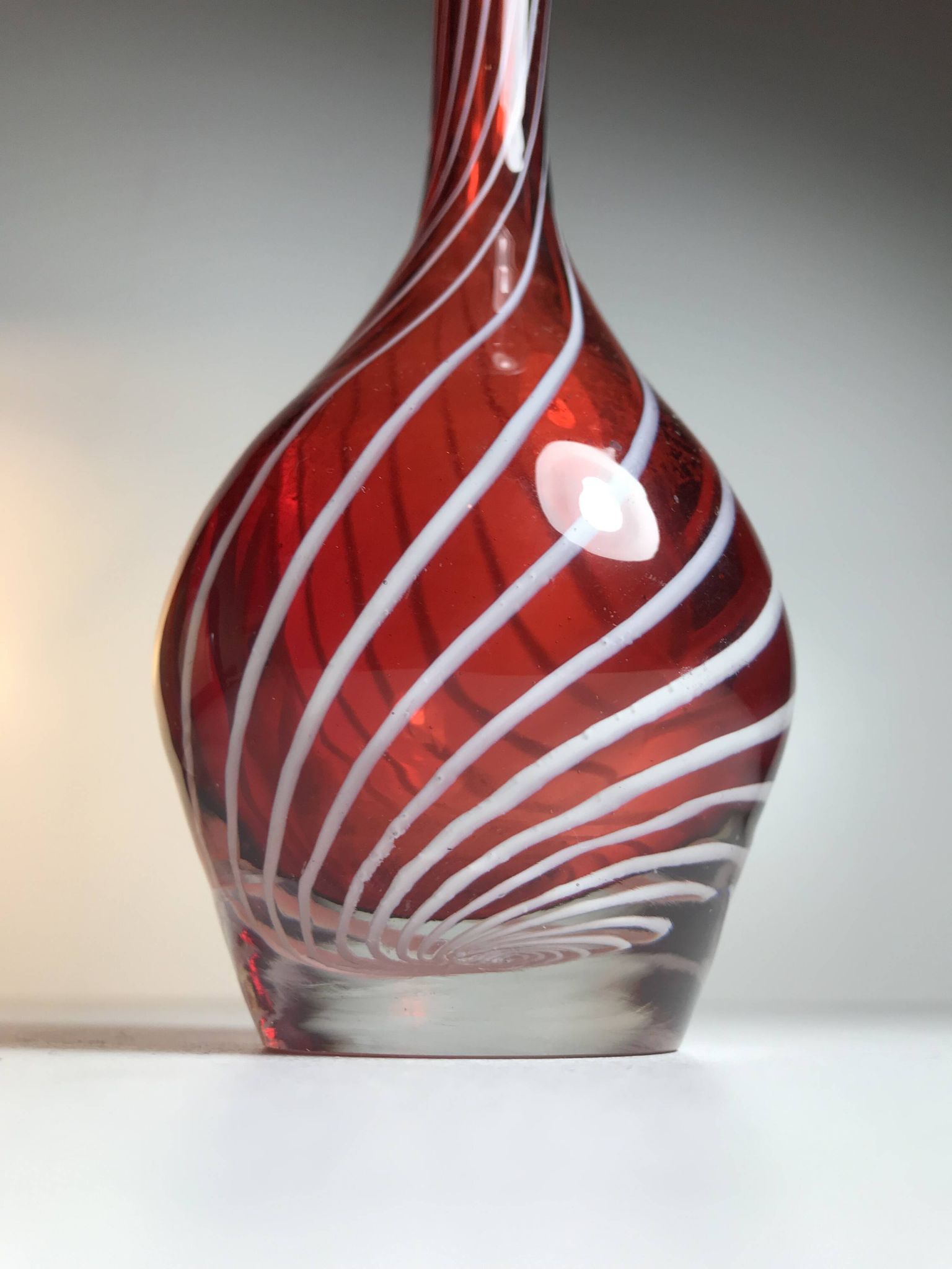Murano Glass Vase Italy, The '70s