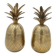 Pair of "Pineapple" Ice Buckets in Brass, in the Style of Mauro Manetti, A