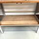 A row of 1980s bookshelves