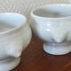 Set of 2 mini French porcelain soup tureens