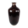 Ceramic vase with bordeaux glase by the artist Henning Nilsson for Häganäs in 1987