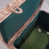 Old wicker trunk