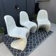 Lot de 3 chaises S vintage blanches dans le style Panton chair - Vitra