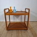 Danish teak serving trolley – Mid-century modern service cart, 1960s