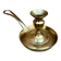 Brass hand candlestick