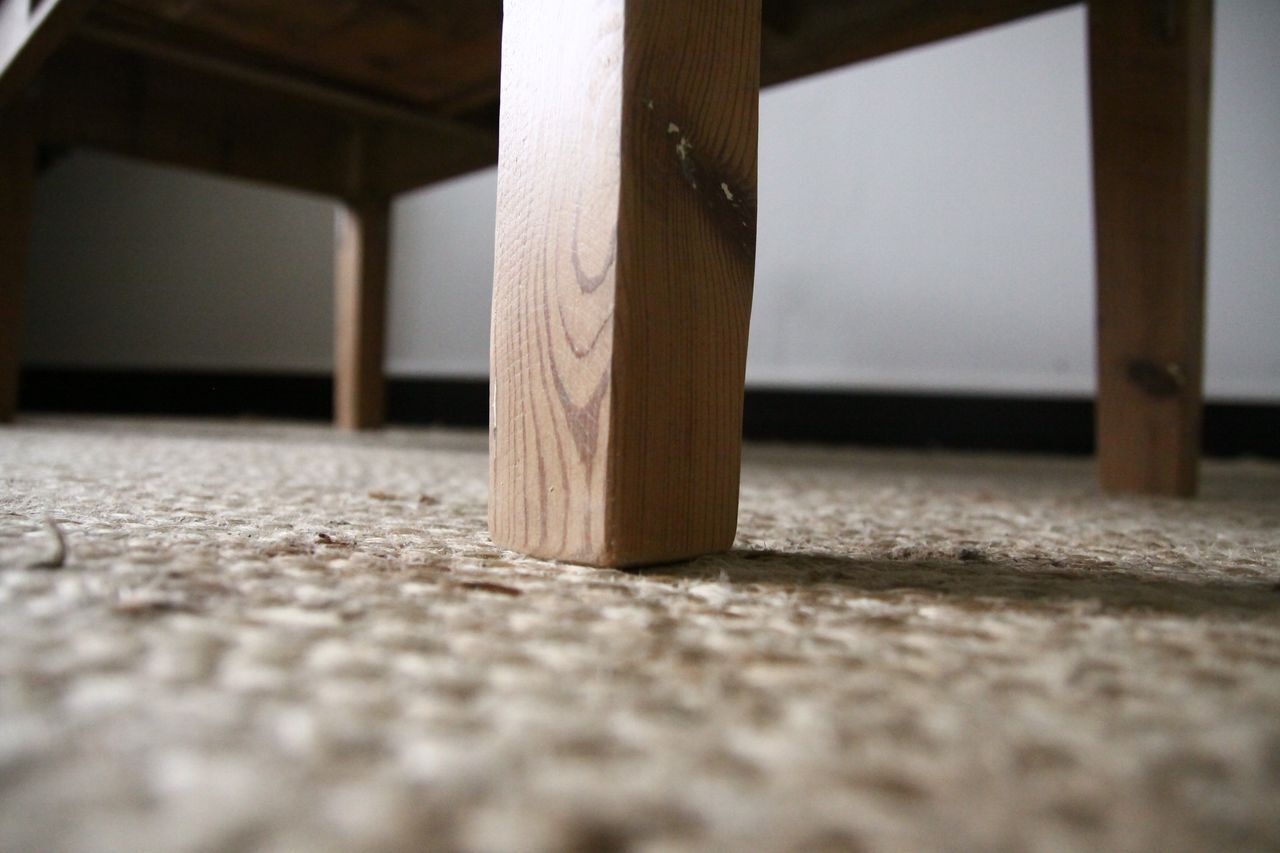 Table basse de ferme en bois