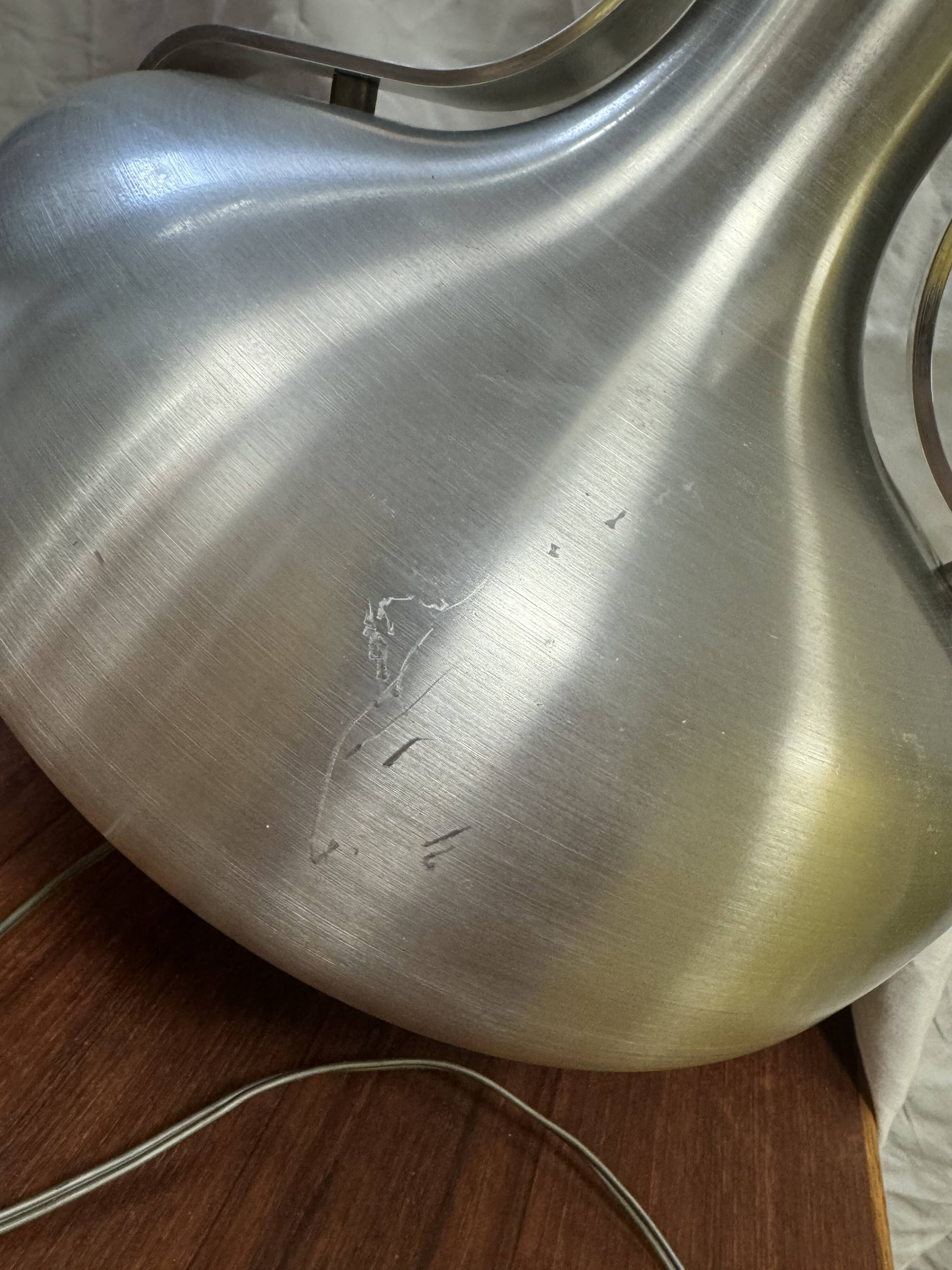 Vintage 70s silver lamp