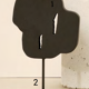 Sculpture hag metal martele noir - homata