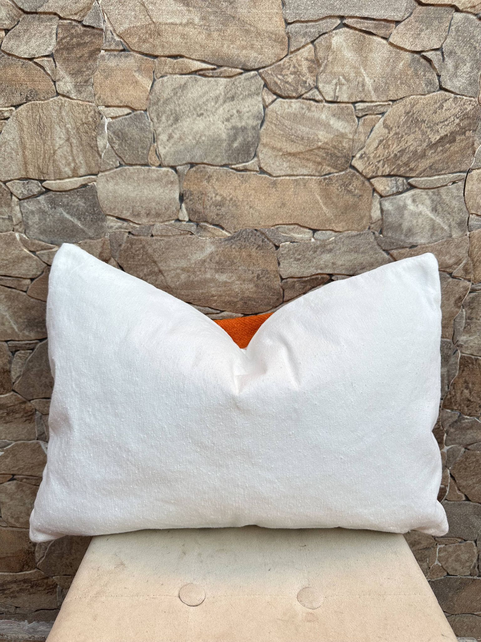 Moroccan orange pillowcase, Berber cushion cover, ear pillowcase.