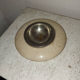 Fratelli Mannelli travertine candle holder ashtray from the 70s