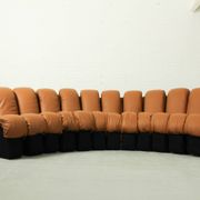 DS-600 'Non Stop' sofa by Eleonore Peduzzi Riva for De Sede with 12 elements, Switzerland 1970s