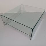 Coffee table, molded glass